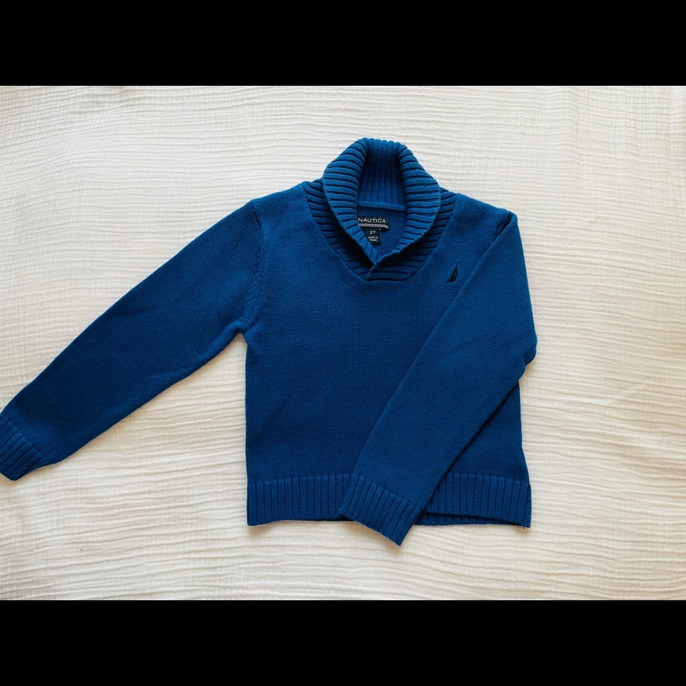 Nautica Boys 2T Blue Sweater